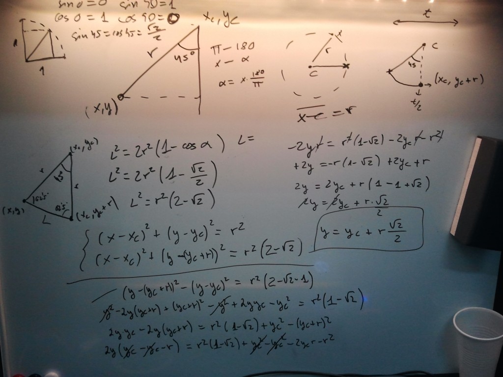 Trigonometry whiteboard